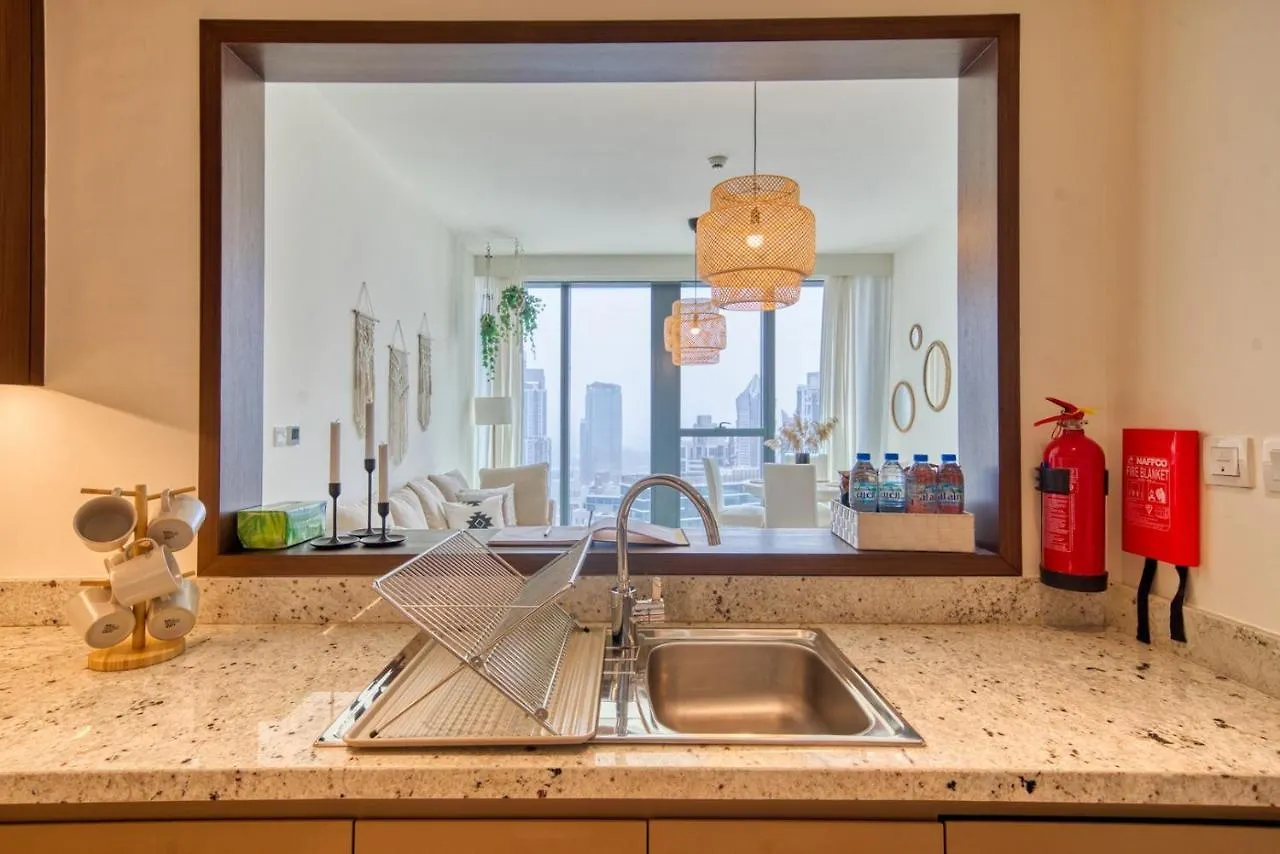 شقة Boho-Chic Cosy 1Br, Minutes To Burj Khalifa دبي 0*,  الإمارات العربية المتحدة